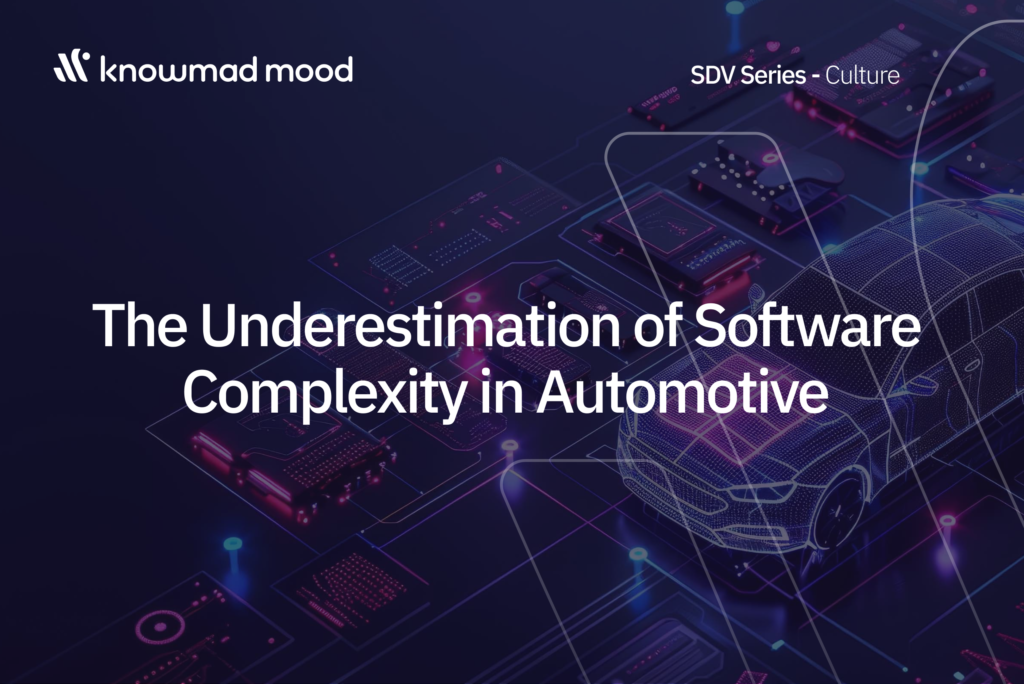 Software-defined vehicle architecture showing the growing role of software complexity in the automotive industry